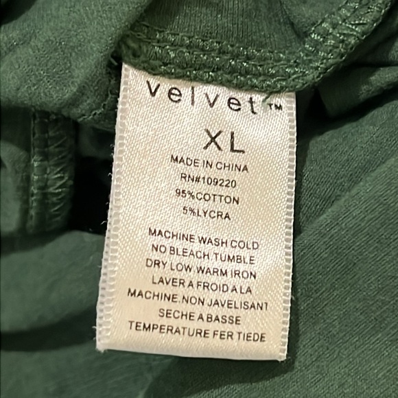 Anthropologie Bohemian Green Peasant Top by VELVET - Picture 3 of 4